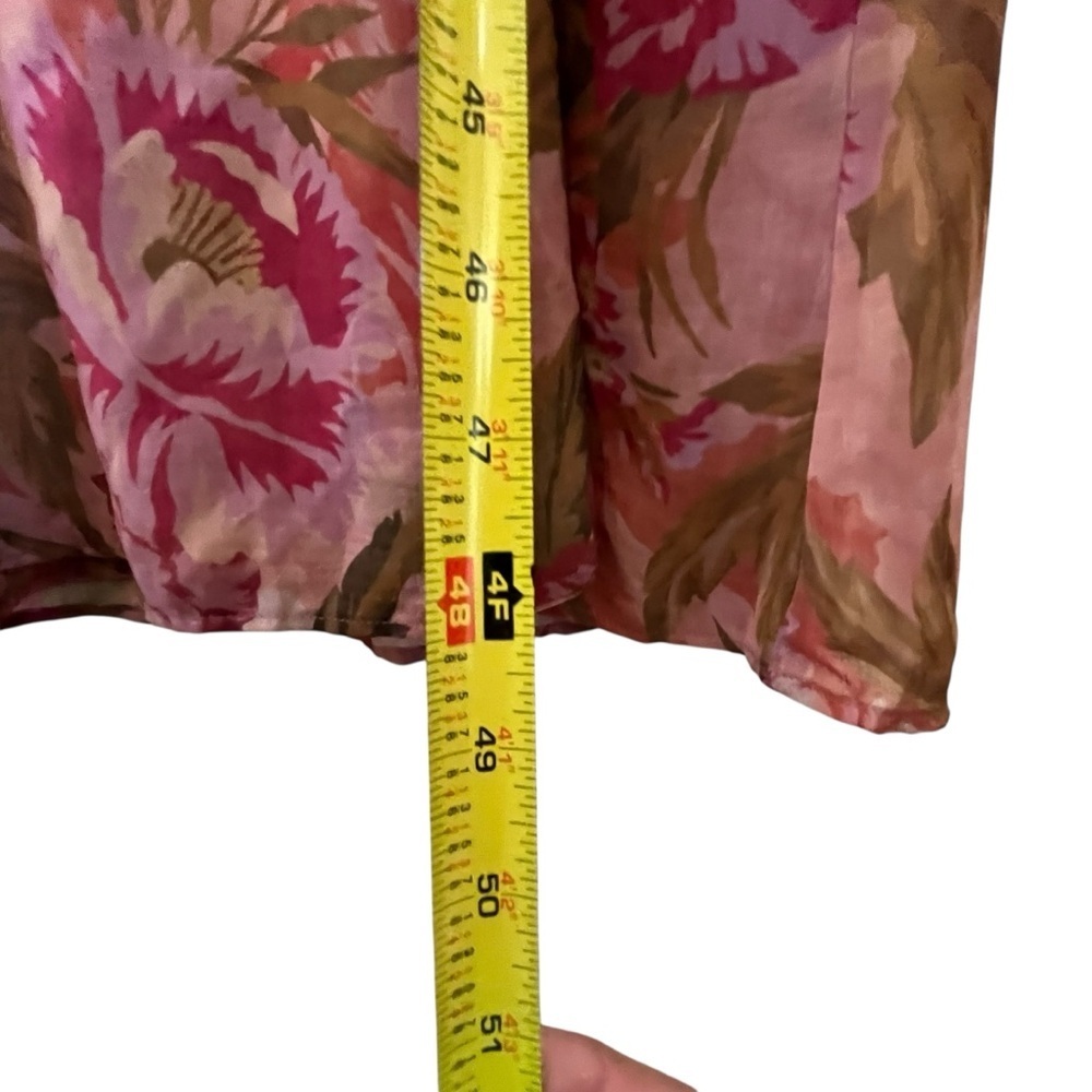 Show Me Your MuMu Verity Pink Floral Garden Party High Low Midi Dress SZ XS - Picture 6 of 14
